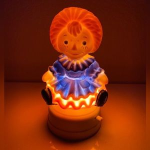 Vintage Nellie Night Light Dream Land Made In Hong Kong Battery Operated Works